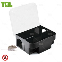 Station d'appât multifonction en plastique pour rongeurs, pour l'extérieur et l'intérieur, capture d'animaux, antiparasitaire, boîte à rats