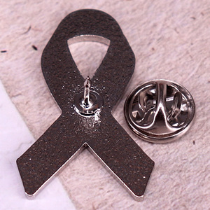 Broche de ruban de sensibilisation à la grossesse et à la perte du nourrisson broche en émail doux personnaliser n'importe quelle couleur logo insigne d'épinglette de ruban bleu rose - Product Image 2