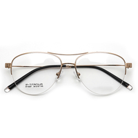 Monturas de Gafas para Hombre de Titanio Ligero con Doble Puente y Entrega Rápida