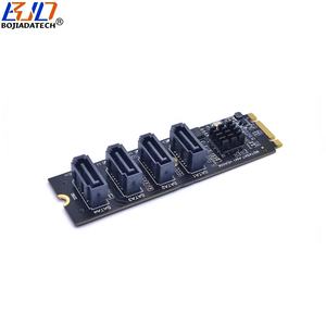 موصل 4 * SATA إلى NGFF NVME مفتاح B + <span class=keywords><strong>M</strong></span> بطاقة رافعة للتوسع 6 جيجابايت في الثانية متوفرة - Product Image 4