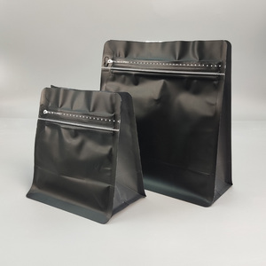 Phân hủy sinh học phân hủy thực phẩm cấp trà & da bò đứng lên túi tùy chỉnh Dây Kéo Túi đáy vuông - Product Image 4