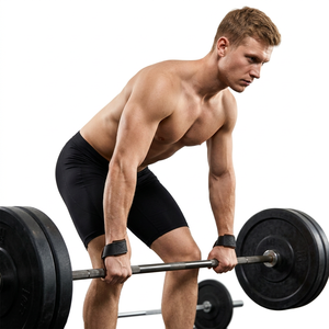 Sangles de musculation en cuir de vachette, robustes, légères, respirantes et réglables pour la musculation et le renforcement musculaire - Product Image 1