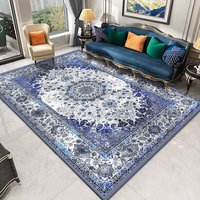 Tapis vintage noir et gris, tapis en polyester antidérapant, lavable à l'eau, tapis de sol intérieur pour la décoration de la chambre