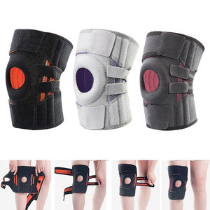 Verstelbare Neopreen Nylon Kniebeschermers Patella Gel Pads Knie Brace Compressie Knie Ondersteuning Met Verstelbare Bandjes - Product Image 3