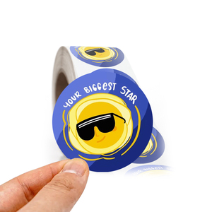 Custom Round Adhesive Waterproof Synthetic Paper Bottle <b>Label</b>, Roll logo <b>Label</b> Sticker Printing - Product Image 4