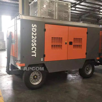 Compresseur d'air pour exploitation minière Cummins 22m3 22bar 800cfm 22 bar 800 Cfm Moteur diesel Cummins Compresseur d'air à vis Prix Compresseur d'air