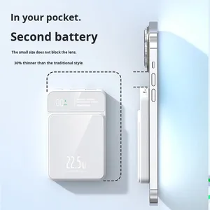 Banco de Energía Magnético de 10000 mAh, Carcasa de PC+ABS, Cinco Colores Disponibles, Cables Integrados, Carga Inalámbrica de 15 W - Product Image 2