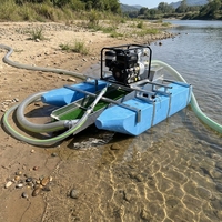Vente directe usine – Petite drague à or de 4 pouces, alimentée par moteur à essence, pour la dragage de sable et la séparation des minéraux (pour la prospection aurifère)