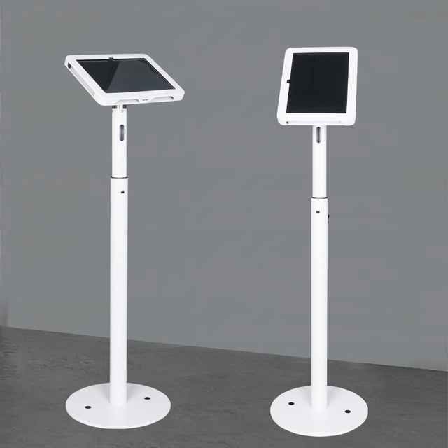 For iPad & Tablet Floor Stand with Lockable & Charging Cable (PAD 002B)