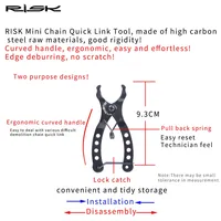 Outil de connexion rapide pour chaîne de mini-vélo RISK avec crochet, pince multi-chaînes, pince de chaîne pour VTT et vélo de route, boucle magique, kit d'outils pour vélo