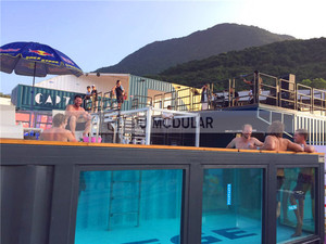 Nouveau Design préfabriqué Portable Mobile personnalisable conteneur <span class=keywords><strong>piscine</strong></span> et barre - Product Image 5