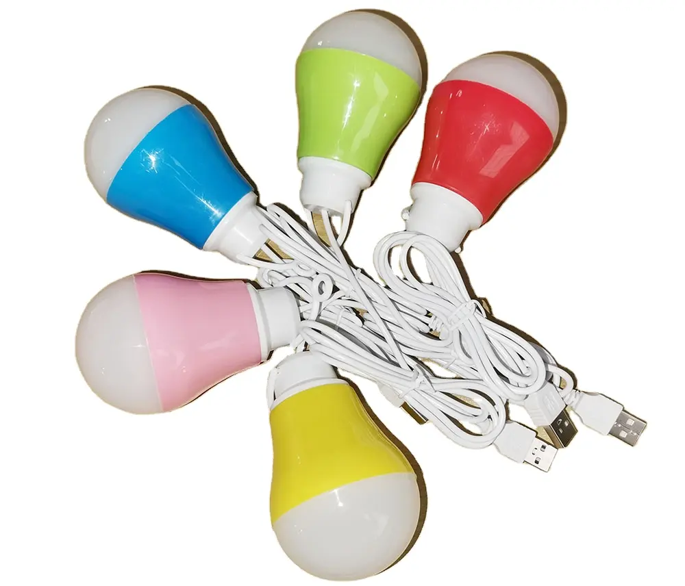 CHZM 1.2m Wire USB Bulb DC5V 5W 10 LED 5730 SMD Camping Night Light Reading Lamp for lighting bulb