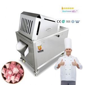 Trancheuse d'agneau entièrement automatique commerciale en acier inoxydable coupant les cubes congelés - Product Image 1