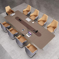 Table de conférence moderne en panneaux de bois Liyu pour la maison, le bureau, l'hôtel, l'école, l'hôpital, mobilier de bureau convertible