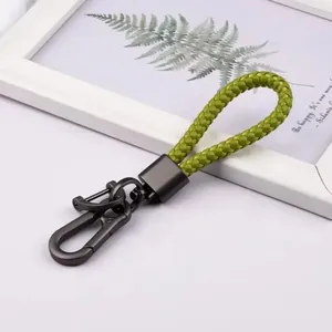 Llavero de Cuero con Diseño Creativo, Personalizable con Logotipo y Nombre, Anillo de Metal de Aleación de Color para Coche o Moto, Llavero de Alta Gama, Regalo para Parejas - Product Image 4