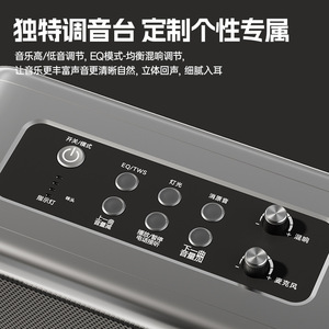 Claison Outdoor <b>Speaker</b> 300x210x130mm With Dual <b>Microphones</b> Led Light Long Battery Life - Product Image 4