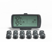 Système de surveillance de la pression des pneus (TPMS) pour camions lourds Promata Digital, 203 Psi, 34 pneus, crochet automatique, Bluetooth, écran LCD
