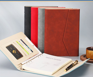 Carnet à feuilles mobiles A5 de haute qualité, nouveau modèle <span class=keywords><strong>2022</strong></span> 2023, reliure en cuir PU, carnet de notes professionnel, planificateur, ensemble cadeau avec logo personnalisé - Product Image 3