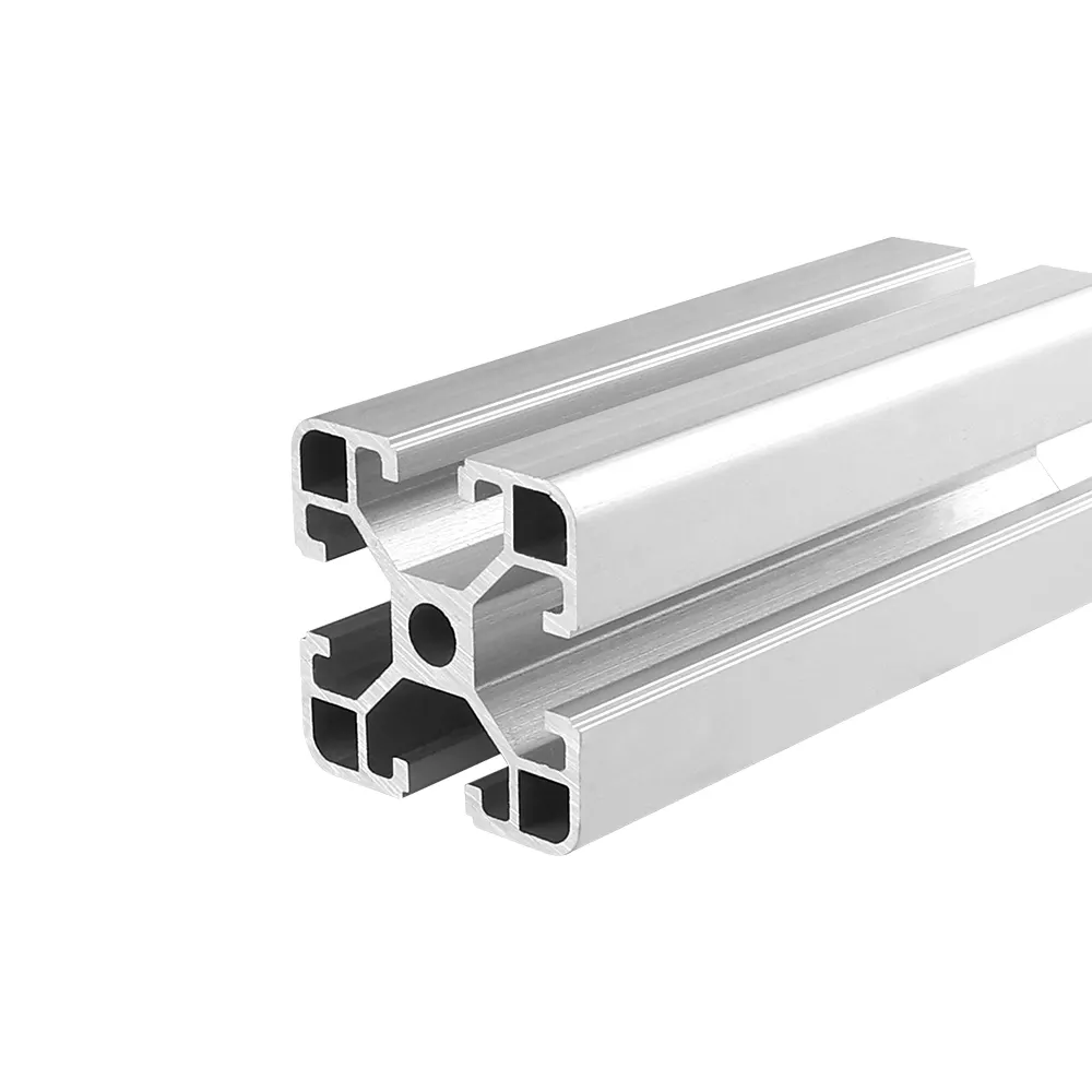 4040 estándar europeo de aluminio anodizado extrusión de perfiles de aluminio de 40x40 perfiles industriales 6063-t5 ranura 8
