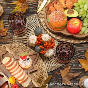 Wooden Deli <b>Snack</b> Board Acacia Wood <b>Tray</b> Maple Apple Turkey Pattern Serving Platter For Party Fruit And <b>Snacks</b> - Product Image 3