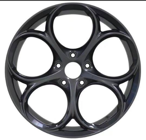 Cerchi in Lega Forgiati in Alluminio da Corsa Nero Opaco 17-22 Pollici 5 Fori Compatibili con <span class=keywords><strong>Alfa</strong></span> <span class=keywords><strong>Romeo</strong></span> - Product Image 1