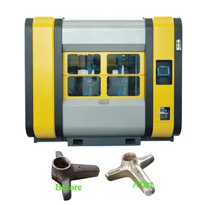 Full Digital Controlled Six-Axis Dual Station CNC Bufing Machine For Brass Zinc Aluminum Sanitary Ware Door Control Auto Parts