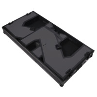 Table DJ Pliable Console Sonore Pupitres Style Z Support de Mixage Pliant Portable Cabine DJ Mobile avec Table DJ et Flight Case Compact