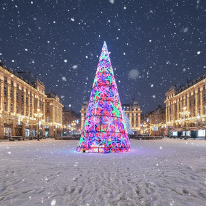 Albero di Abete Artificiale Gigante da Esterno in PVC, Alto 15M, Decorazione Personalizzabile, Ottimo Prezzo - Product Image 1