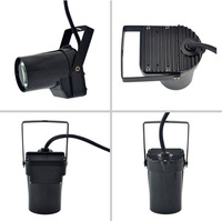 Projecteur LED RGBW Pinspot 3W 3500K Blanc Chaud 1500 Lumens IP33 Dimmable pour Fêtes à Domicile, Discothèques, DJ, KTV