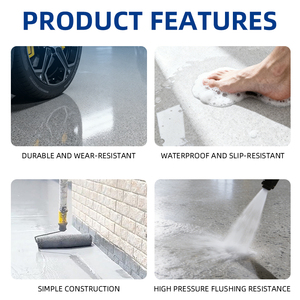 Revestimiento de Piso Epóxico Autonivelante para Uso Doméstico, con Arena de Color, Efecto Mármol, Antideslizante, Anticorrosivo y Resistente al Desgaste - Product Image 4