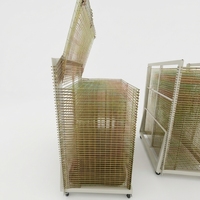 Máquina de serigrafía de láminas + Recolector de materiales de estantería multicapa para impresión de instrumentos automotrices y interruptores de membrana