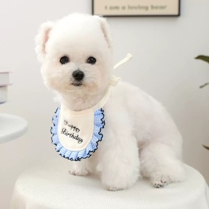 منديل للحيوانات الأليفة، للقطط والكلاب، لطيف وقابل للتعديل، منشفة لعاب، باندانا وشاح، ملابس وإكسسوارات للحيوانات الأليفة بتصميم عيد ميلاد سعيد، مناسب للتلبيس. - Product Image 2