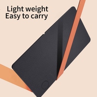 Great Roc recommande la table d'ordinateur portable portable en PU avec chargeur magnétique sans fil 15W compatible avec une table d'ordinateur portable pliable jusqu'à 17 "pour le lit.