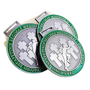 Medallas Deportivas Personalizadas con Logotipo, de Aleación de Zinc Dorada, 2D y 3D, para Carreras, Maratones, con Cinta, Fabricante, Diseño Económico - Product Image 6