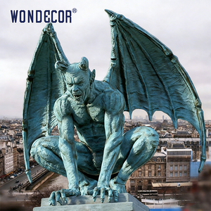 Statue <span class=keywords><strong>et</strong></span> sculpture de gargoyle de grande taille pour jardin extérieur Wondecor - Product Image 5