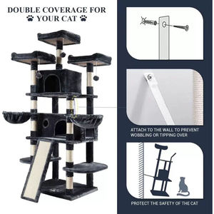 Gaya baru besar multi-lapisan mewah mewah pohon kucing penggaruk pohon kucing bingkai memanjat kucing tiang penggaruk - Product Image 4