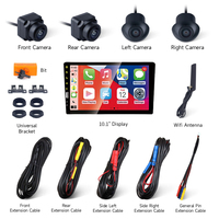 Lecteur multimédia automobile universel TS18 3D 360 avec caméra de recul, écran tactile de navigation, lecteur DVD Android pour unité principale 9/10 pouces