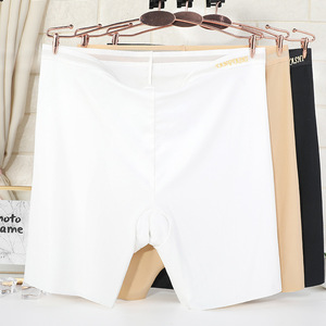 Mutande di Sicurezza Senza Cuciture per Donne Taglie Forti, Boxer a Vita Alta in Nylon con Gamba Lunga e Fondo in Cotone, Intimo Femminile Tipo Boyshort - Product Image 4