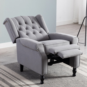 Tiger Chair <b>Reclining</b> Single Sofa High Back Leather Living Room Retro Bedroom Foam Filling Adult Use - Product Image 2