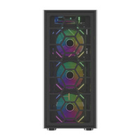 Boîtier d'ordinateur de bureau Mid-Tower avec panneau en maille, compatible avec les cartes mères ATX et MATX, pour la vente en gros