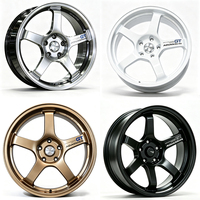 Rines de Aleación de Bronce Mate de 15 y 16 Pulgadas, 4x100, 5x100, 5x108, 5x110, 5x112, 5x114.3 para Honda, Toyota, VW, Audi, Mazda