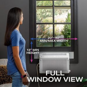 Aire Acondicionado de Ventana Profile ClearView 8300 Btu, Unidad de Refrigeración Inteligente para el Hogar, Blanco, 115 Voltios - Product Image 2