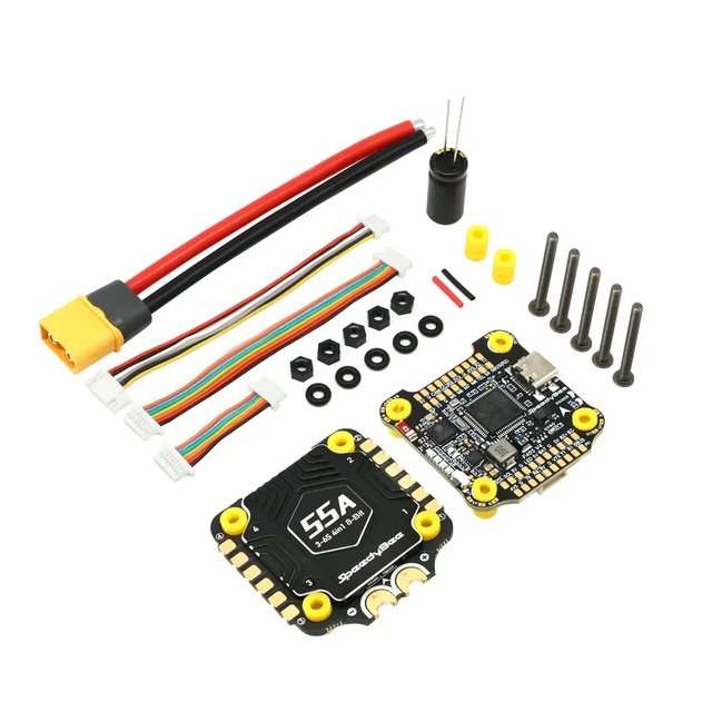 F405 V4 FR4 High Tg Heavy Copper Flight Controller Stack 55A 4-1 ESC 3-6S LiPo 5-8 Inch FPV Racing Drone