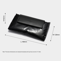 Vente en gros de pochettes à lunettes pliables rectangulaires en cuir PU de qualité supérieure, douces et résistantes à la pression, style rétro, personnalisées