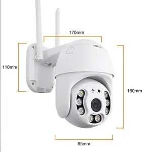 1080P كاميرات الأمن مزودة بخاصية WIFI في الهواء الطلق PTZ سرعة قبة كاميرا IP لاسلكية CCTV عموم الميل 4 4xzoom IR شبكة مراقبة P2P كاميرا