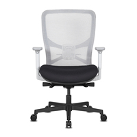 Chaise en maille à cadre gris
