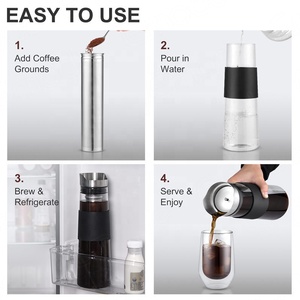 Bằng sáng chế mới thủy tinh borosilicate đá lạnh Brew cà phê <span class=keywords><strong>Maker</strong></span> với Cold brew lọc cà phê - Product Image 4