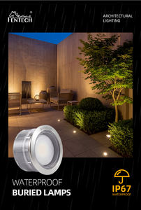 Lampes encastrées au sol extérieures étanches carrées pour parcs, mini-lampes étoiles en acier inoxydable 1,5W/3W pour marches - Product Image 4