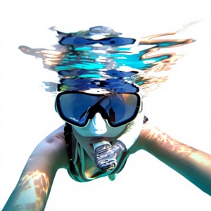 <span class=keywords><strong>Masque</strong></span> de plongée à faible volume <span class=keywords><strong>pour</strong></span> enfants V.dive avec lentille en verre trempé traité UV400, anti-buée, certifié CE, <span class=keywords><strong>pour</strong></span> la plongée en apnée et la plongée profonde - Product Image 1