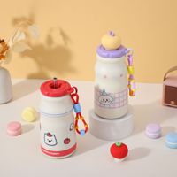 Nouvelle Tasse Isotherme Grande Capacité en Acier Inoxydable 316 avec Paille, Anti-Chute, pour Étudiants et Enfants, Portable et Compacte